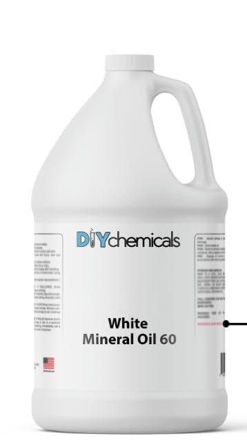 White Mineral Oil 60 – Clear, Odorless, Highly Refined Oil for Industrial, Mechanical, and General Purpose Applications - 5 Gallons - color: White Mineral Oil 60, size: 5 Gallons