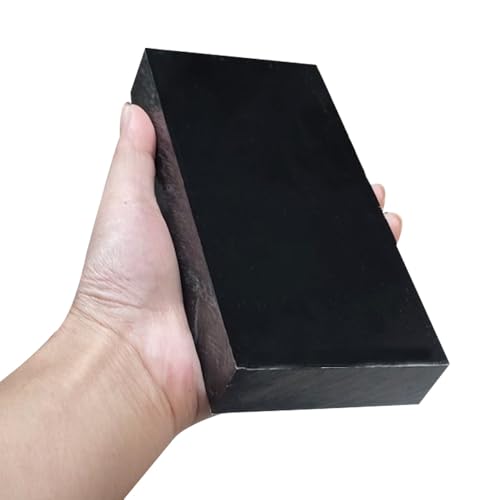 High-Density Polyethylene (HDPE) Plastic Block 1" x 3" x 6",HDPE Plastic Tapping Block for Machining,Home Improvements,DIY Projects (Black) - color: Black, size: 1" x 3" x 6"