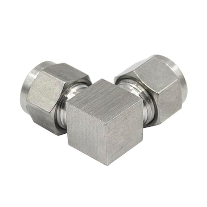 Stainless Steel Compression 90 Degree Elbow 12mm OD x 12mm OD 2pcs - size: 12mmx12mm OD