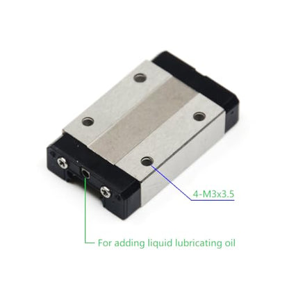 350mm MGN12 Linear Rail Guide with Dual Black MGN12H Carriage Block for 3D Printer and CNC Machine - size: 350mm, style: Rail + 2 x MGN12H(Black)