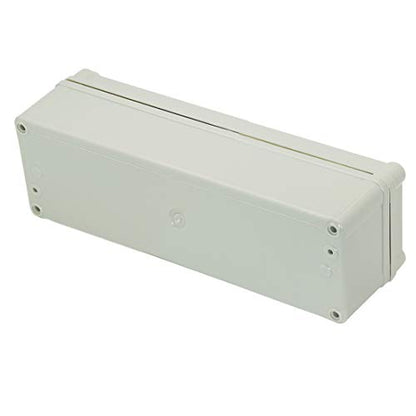 Zulkit Junction Box ABS Plastic Dustproof Waterproof IP67 Junction Boxes Universal Electrical Project Enclosure DIY Electronic Project Box Grey 9.84 x 3.15 x 3.35 inch (250 x 80 x 85 mm) - size: 9.84" x 3.15" x 3.35"