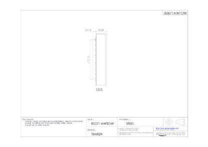 Timken 13685 Tapered Roller Bearing, Single Cone, Standard Tolerance, Straight Bore, Steel, Inch, 1.5000" ID, 0.7500" Width