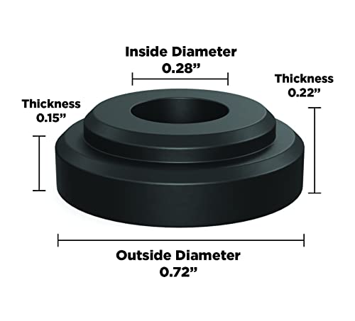 Isolate It!: Sorbothane Vibration Isolation Bushing 70 Duro (.28" ID - .72" OD - .22" Thick) - 12 Pack