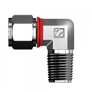 SMEI - 316 Stainless Steel Tube Compression Male Connector Elbow 90 - Built in Gap Gauge - 1/4" Tube x 1/4" MPT - size: 1/4" TUBE X 1/4" MPT