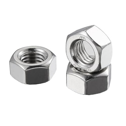 Wensilon Metric M8 304 Stainless Steel Hex-Nuts (200pcs) - size: M8