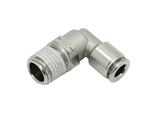 PneumaticPlus PN15 Series Push to Connect Tube Fitting, Male Elbow (5/32" Tube X 1/8" NPT) - Pack of 5 - size: 5/32" Tube X 1/8" NPT