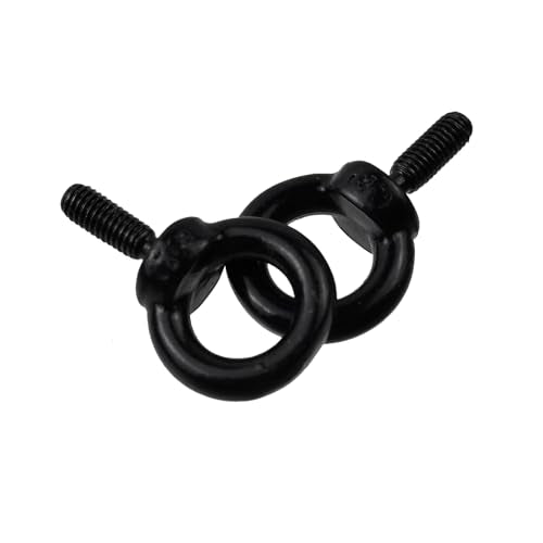 Antrader M3 Lifting Eye Bolts for DIY,Furniture,Swing and Outdoor Use,Black - size: M3,4pcs