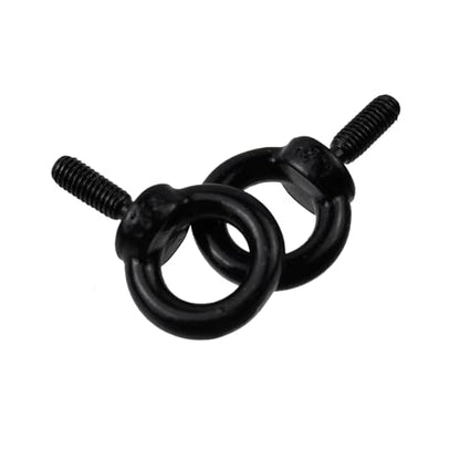 Antrader M3 Lifting Eye Bolts for DIY,Furniture,Swing and Outdoor Use,Black - size: M3,4pcs