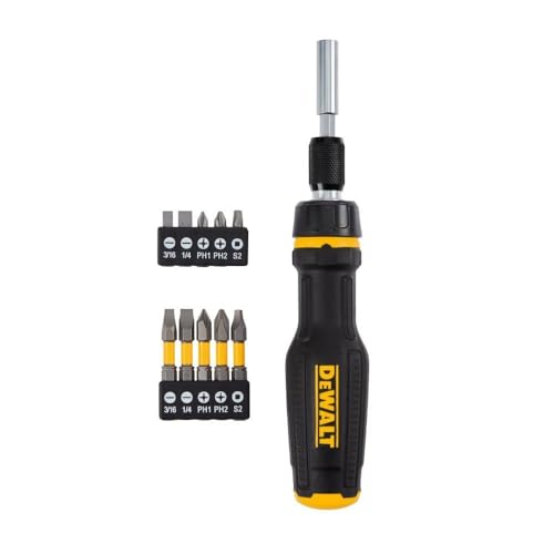DEWALT Max Fit Telescoping Ratcheting Multi-Bit Combination Screwdriver Set (10-Piece) DWHT68001