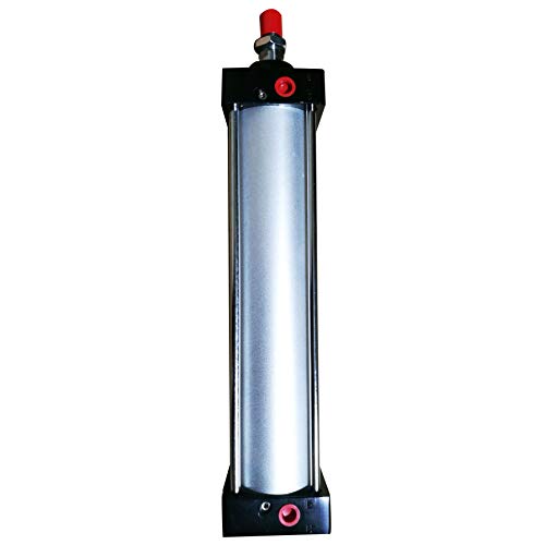 INTBUYING Air Cylinder Pneumatic Standard Cylinder Aluminum Alloy Magnetic Rod Dual Action Single Rod-SC 80 x 300 PT Bore:3" Stroke:12" - size: SC 80 x 300 PT Bore:3" Stroke:12"