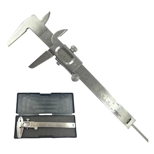 MachEl Premium Non-Digital Vernier Caliper – Professional Metric & Imperial Measurement Tool for Inside, Outside, and Depth Measurements (Stainless Steel Body)