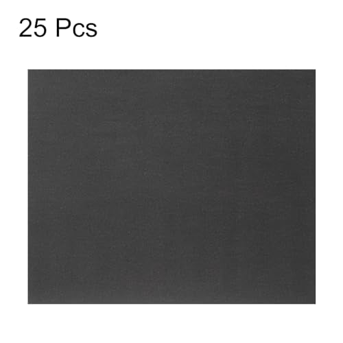 HARFINGTON 25pcs Sandpaper 500 Grit 9 x 11 Inch C-Weight Backing Silicon Carbide Abrasive Wet Dry Sanding Sheets for Wood Finishing, Metal Sanding, Automotive Polishing - size: 500 Grits