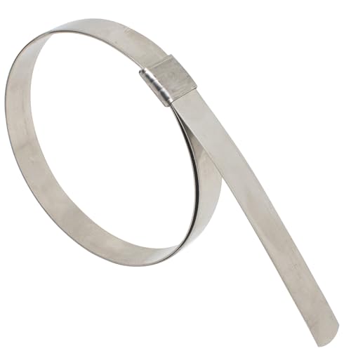 5/8" W x 0.025" Th x 4" Di (50 Pack) Center Punch Clamp band hose clamps 201 stainless steel - color: 4" 50pcs