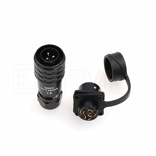 SA12 3Pin Weipu Connector Aviation Push-Pull Solder Cable Connector Plug Panel Mount Socket Female Rear-nut Mount for LED Light Equipment Electrical - size: 3Pin 13A