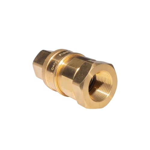 Brass Quick-Connect Fittings for 3/4-inch Gas Hoses, Featuring 3/4-inch Double Female NPT Threads for Gas Hose Connections, Suitable for Kitchen Appliances and Indoor Applications