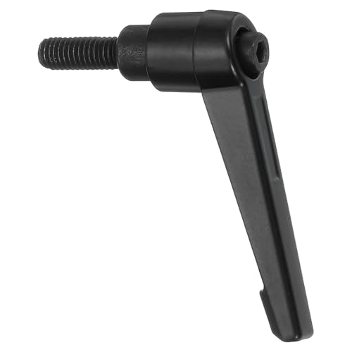 uxcell 1Pcs M6 x 16mm Adjustable Knobs Handle Male Thread Push Button Ratchet Quick Release Locking Rotating Bolt for Lathe Machinery, Black - size: M6 x 16mm