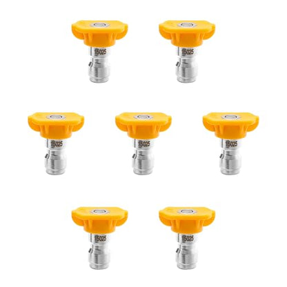 15° Yellow Pressure Washer Nozzle Tips for Cleaning Cars, Driveways - color: Yellow
