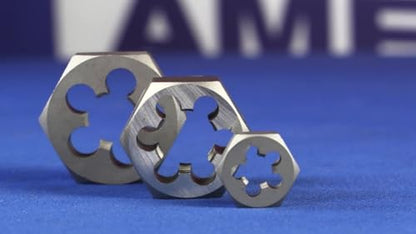 Drill America 1/2"-20 UNF Tap and Die Kit, HSS Plug Tap and Carbon Hex Die, POUT Series - size: 1/2"-20, style: Tap and Hex Die