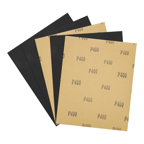 5Pcs Sand Papers 9x11Inch 400Grit Aluminum Oxide Sandpaper Sheets - size: 9 x 11 Inch x 400 Grits