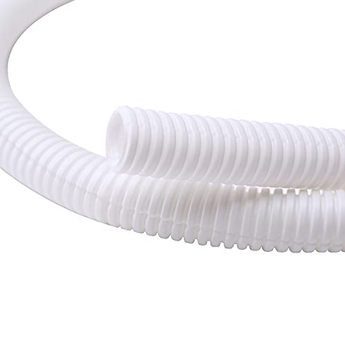 Alex Tech 50ft - 1/2 inch Split Wire Loom Tubing - White - color: White, size: 1/2"-50ft