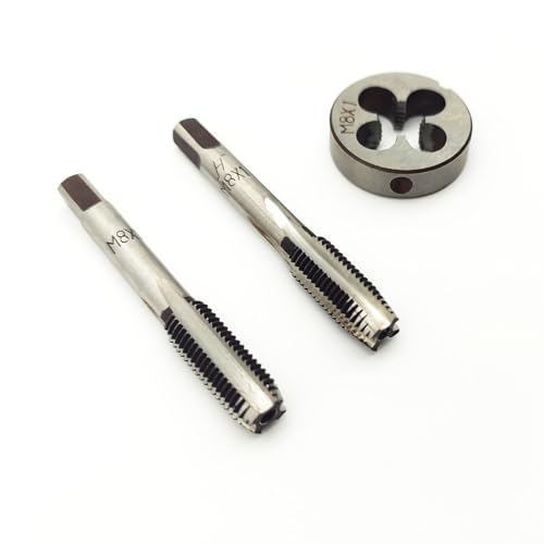 AtticZone M8 x 1.0 Metric Hand Thread Tap and Die Set, Right Hand - size: M8x1.0