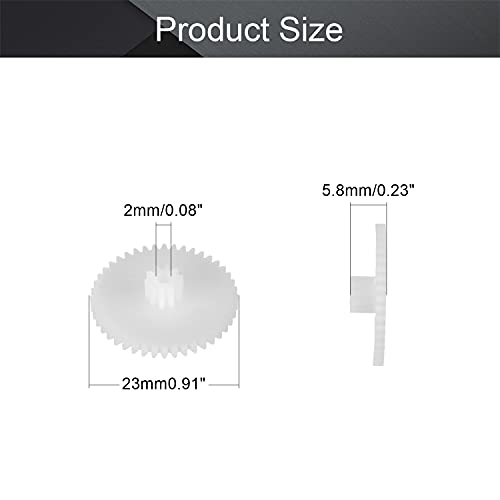 Othmro 10pcs Plastic Gears 44 Teeth Model 44102B Reduction Gear Plastic Worm Gears for RC Car Robot Motor - color: 102B 44Teeth, size: Plastic Gears
