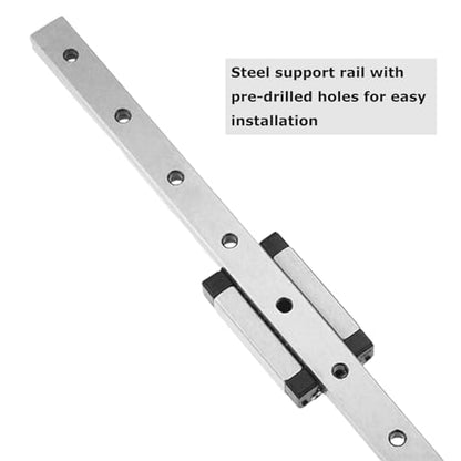 Linear Rail Guide MGN9 350mm Length Miniature Linear Sliding Guideway with 1PCS MGN9H Stainless Steel Carriage Block for CNC Machine and 3D Printer - color: MGN9H, size: 350mm/13.78 inches
