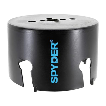 Spyder 4-1/4-Inch Diameter Carbide Tipped Hole Saw, for Fiber Cement Board, Wood, PVC, Plastic, Concrete Block, Ceramic Tile, and More (600044CF) - size: 4-1/4 inch