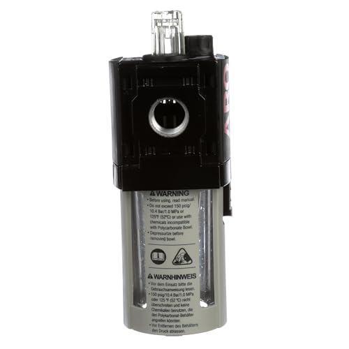 ARO Ingersoll Rand ARO L36231-100-VS Air Line Lubricator, 3/8" NPT - 150 psi Max Inlet, Black/Gray - size: 3/8" NPT