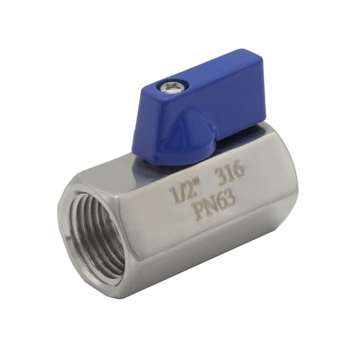 Beduan 1" Mini Ball Valve, Stainless Steel Female x Female NPT Thread Shut-Off Valve - size: 1 Female NPT