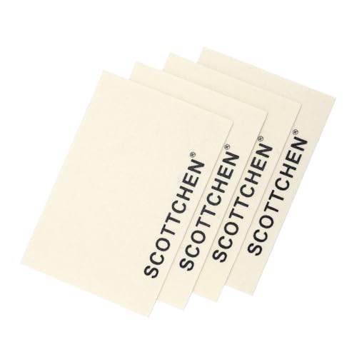 SCOTTCHEN 4Pcs Wool Cloths for Buffing,Polishing and Lapping, 6" x 4" x 1.55mm,Ideal for Lapidary, Jewelry,Glass,and Metalworking ect.