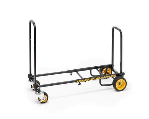 Rock-N-Roller R2G (Micro Ground Glider) 8-in-1 Folding Multi-Cart/Hand Truck/Dolly/Platform Cart/26" to 39" Telescoping Frame/350 lbs. Load Capacity, Black - style: Ground Glider