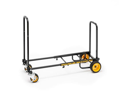 Rock-N-Roller R2G (Micro Ground Glider) 8-in-1 Folding Multi-Cart/Hand Truck/Dolly/Platform Cart/26" to 39" Telescoping Frame/350 lbs. Load Capacity, Black - style: Ground Glider