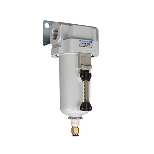PneumaticPlus SAFM400-N04BD-MEP Coalescing Filter 1/2" NPT, 0.1 Micron - size: 1/2" NPT, style: Metal Bowl - Auto Drain