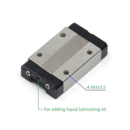 600mm MGN12 Linear Rail Guide with Dual Black MGN12H Carriage Block for 3D Printer and CNC Machine - size: 600mm, style: Rail + 2 x MGN12H(Black)