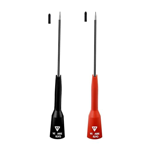 ZIBOO KIT-15 Test Lead Set,Compatible with Fluke Ideal Simpson,Digital Multimeter,Clamp Meter with Threaded Alligator Clips, 4mm Banana Test Lead Probe Clip Suitable Compatible with Klein Tools 69410