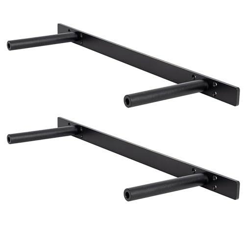 Floating Shelf Bracket ,Hidden Shelf Brackets (2 Pcs Additional Brackets 22 Inch --NO Kits), Matte Black - size: 22 Inch -2 Pcs Additional Brackets -NO KITS
