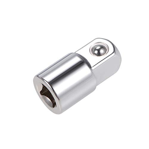 uxcell 1/4 Inch Drive (F) x 3/8 Inch (M) Socket Adapter, Female to Male - style: 1/4" F to 3/8" M