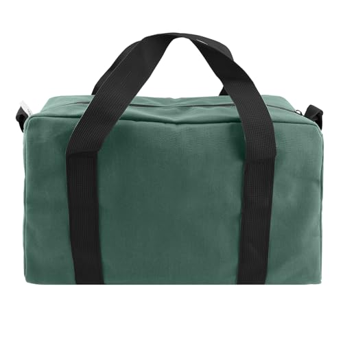 Small Tool Bag, Close Top Wide Mouth Tool Organizer Bag, Large Tool Bags - color: DarkGreen, size: 20 Inch