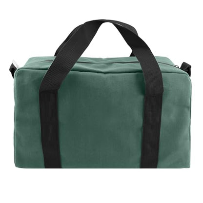 Small Tool Bag, Close Top Wide Mouth Tool Organizer Bag, Large Tool Bags - color: DarkGreen, size: 20 Inch