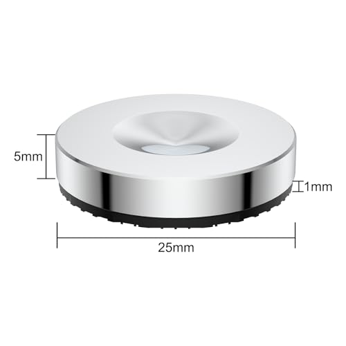 Tertullus Stainless Steel Speaker Spike Pads 4Pcs Cone Shock Floor Protector Base Speaker Isolation Stand Feet 25x5mm - size: Spike Pa 25 5
