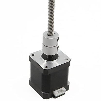 2PCS Shaft Coupling 8mm to 10mm Aluminum Alloy Joint 25mm Length 20mm Diameter Stepper Motor Connector Rigid Coupler for 3D Printer CNC Machine DIY Model (8x10mm, D20 L25) - size: 8x10mm