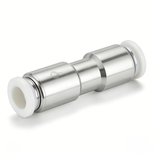 Pneumatic Push to Connect Fitting Check Valve 8mm Tube OD One-way Valve Pack of 2 - size: 8mm OD