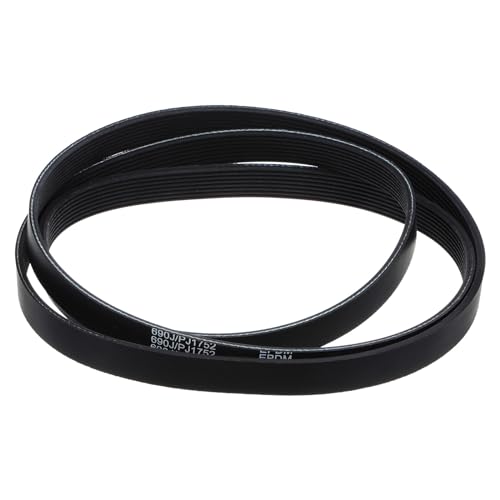 uxcell 690J8 PJ V-Ribbed Belt 8 Ribs 69" Length x 0.74" Width x 0.14" Thick, EPDM Poly V Belt, Industrial Transmission Serpentine Belt - size: 690J8