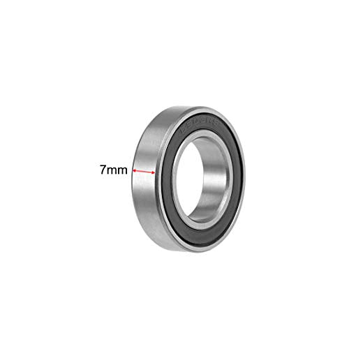 6903-2RS Ball Bearings 17x30x7mm Double Sealed Chrome Steel Z2 ABEC1 10pcs - size: 17mm x 30mm x 7mm