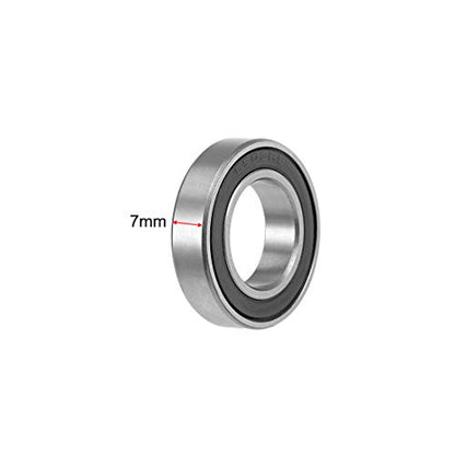 6903-2RS Ball Bearings 17x30x7mm Double Sealed Chrome Steel Z2 ABEC1 10pcs - size: 17mm x 30mm x 7mm