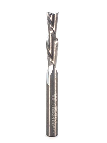 Whiteside RD2100 Spiral Downcut Straight Router Bit: 1/4 Inch Cutting Diameter, 1/4 Inch Shank, 1 Inch Cutting Length