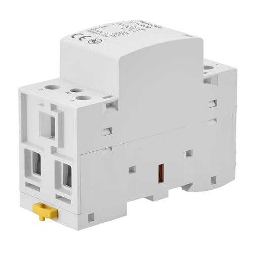 Heschen 40A 2 Pole Modular AC Contactor CT1-40/20, 110V AC/DC Coil - color: Silent 110V AC/DC Coil (2NO), size: 40 Amp
