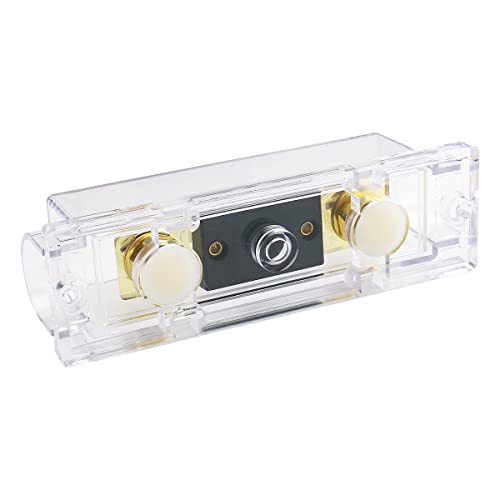 BAOMAIN 1-Pack 200A ANL Fuse Holder Kit Gold-Plated for Car Audio 12V - style: 200 Amp.