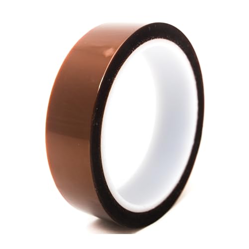 Bertech High-Temperature Polyimide Masking Tape, 1 Mil Thick, 1 5/8 Inch x 36 Yards - UL Recognized - size: 1.63 Inches